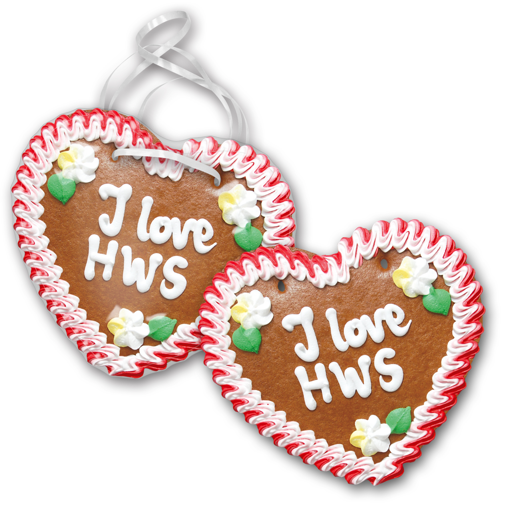 Lebkuchenherz 17 x 16 cm mit Beschriftung nach Kundenwunsch 50 Stück