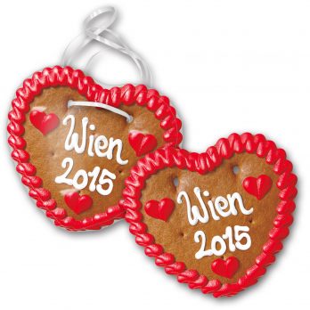 Lebkuchenherz  14 x 13 cm mit Beschriftung nach Kundenwunsch 50 Stück
