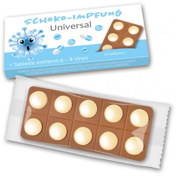 Schoko - Impfung Universal " 1 Tablette entfernt 6-8 Vieren " 30g