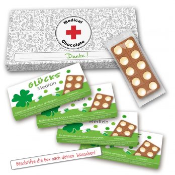 Glücks Medizin 4x " Tabletten teilen und Glück verdoppeln " 120g