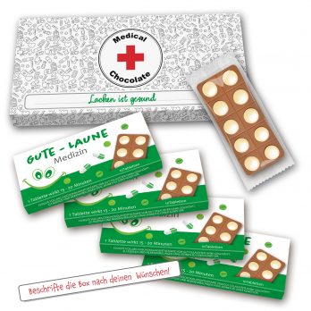 Gute Laune Medizin 4x " Eine Tablette wirkt 15 - 20 Minuten " 120g