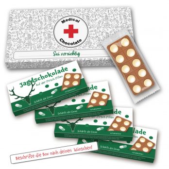 Jagdschokolade 4x " Schärft die Sinne " 120g