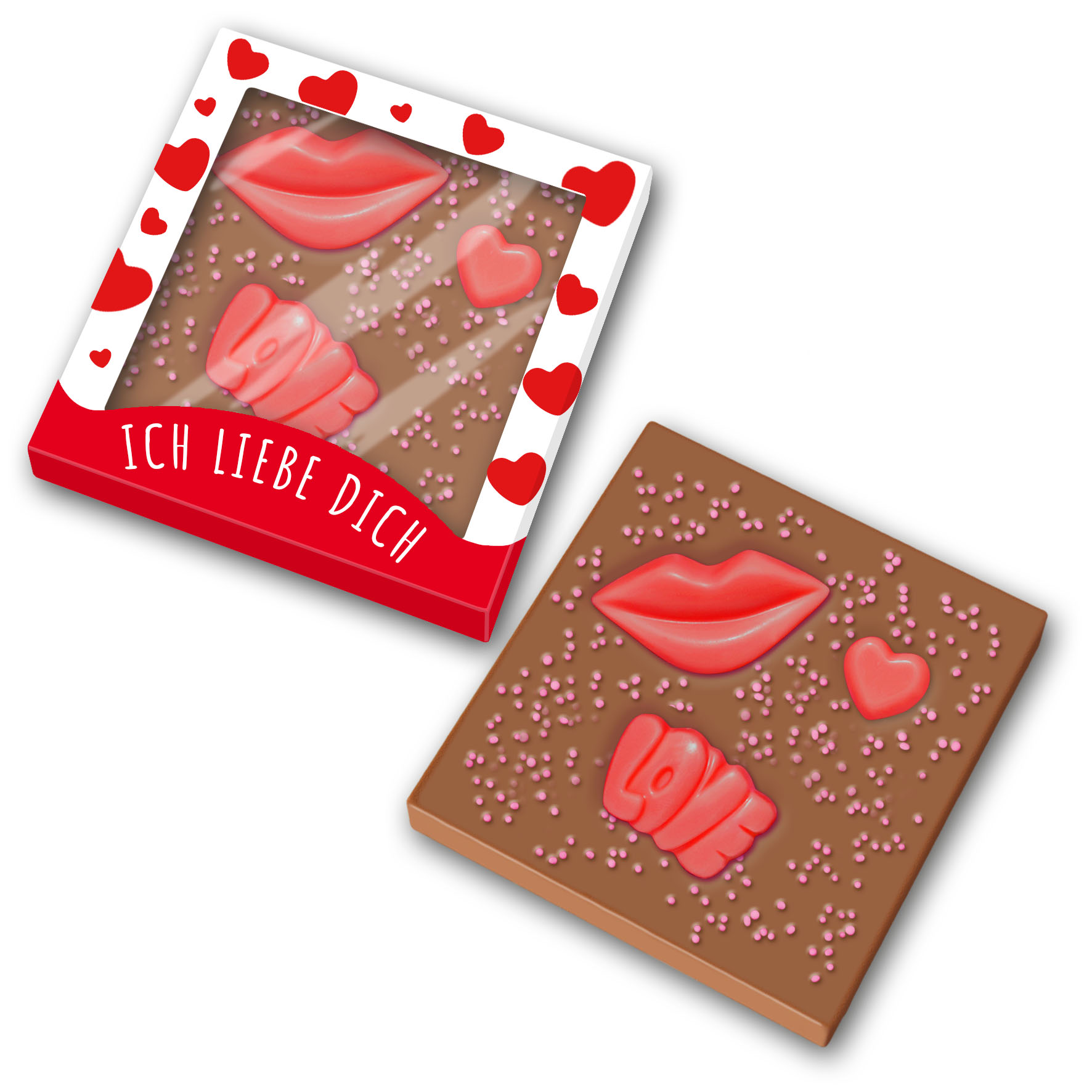 Schokoladentafel 50g " Ich liebe Dich "