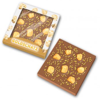 Schokoladentafel 50g " Goldschatz "