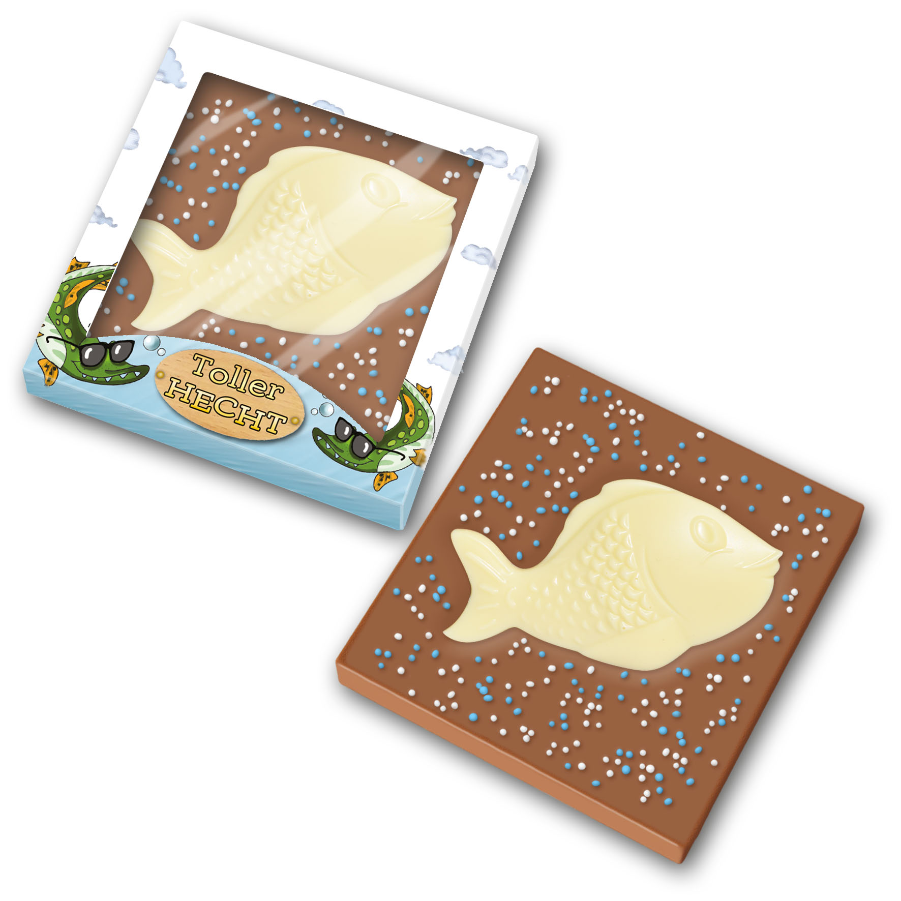 Schokoladentafel 50g " Toller Hecht "