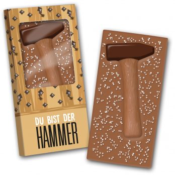 Schokoladentafel 140g " Du bist der Hammer "