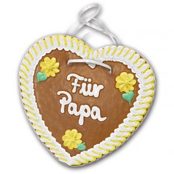 Lebkuchenherz mit " Für Papa " beschriftet 24cm / 270g / 1 Stück