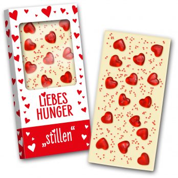 Schokoladentafel 140g  " Liebeshunger "