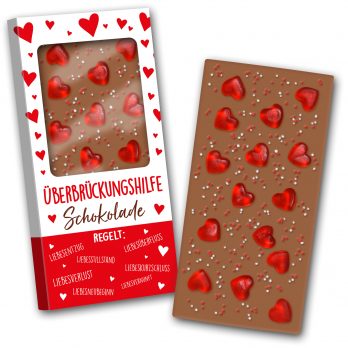 Schokoladentafel 140g  " Überbrückungshilfe "