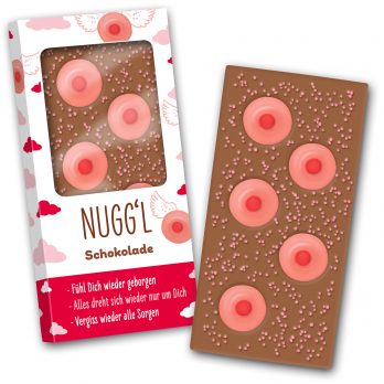Schokoladentafel 140g  " Nugg'l