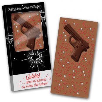 Schokoladentafel 140g  " Lächle, denn Du kannst .... "