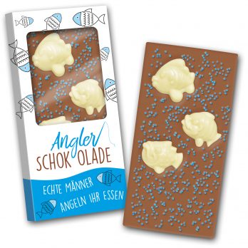 Schokoladentafel 140g  " Angler "