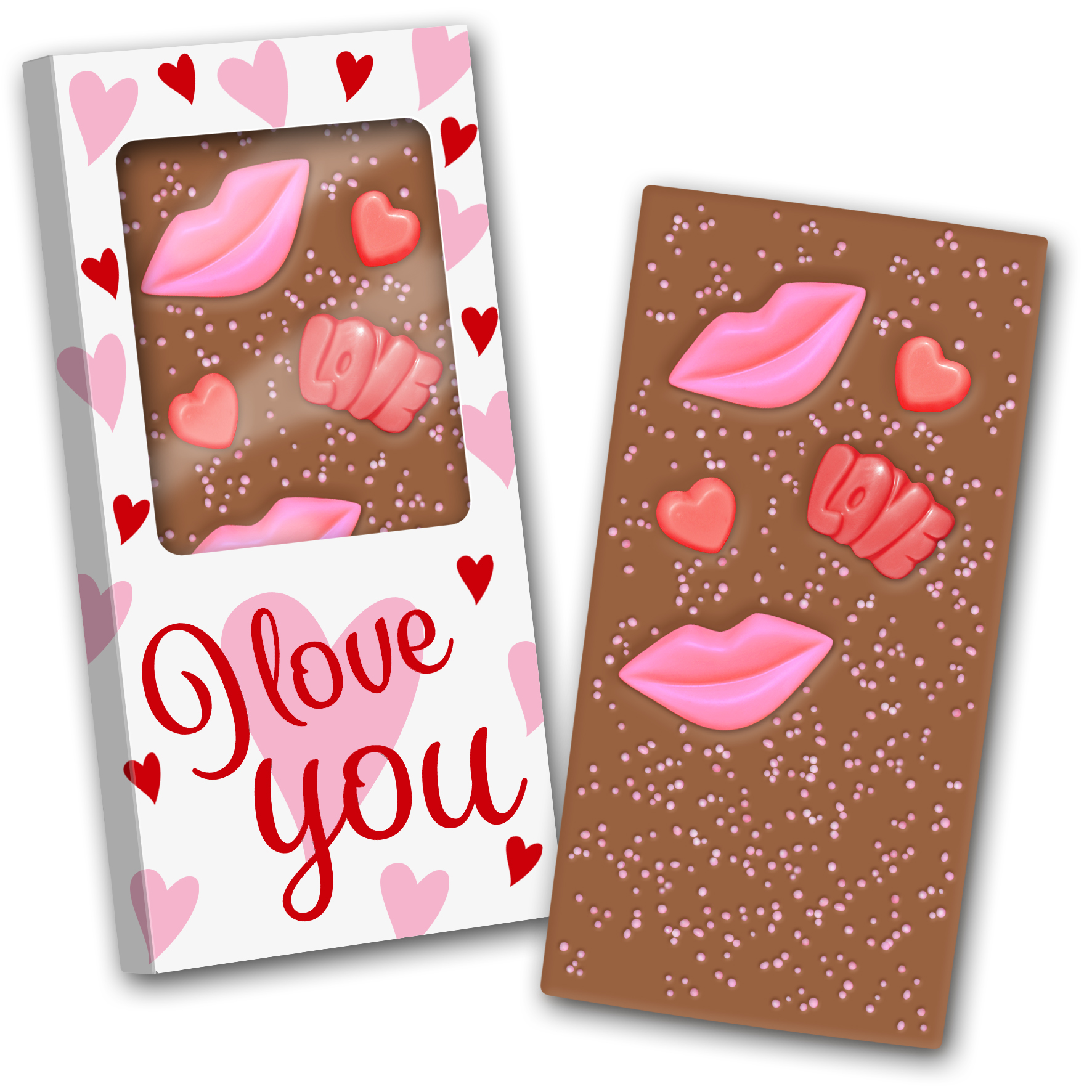 Schokoladentafel 140g " I Love You "