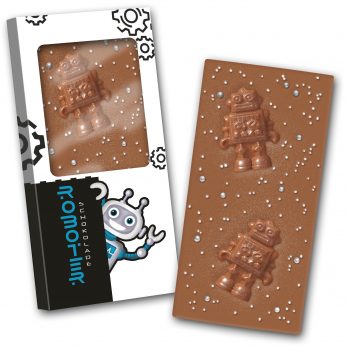 Schokoladentafel 140g " Roboter "