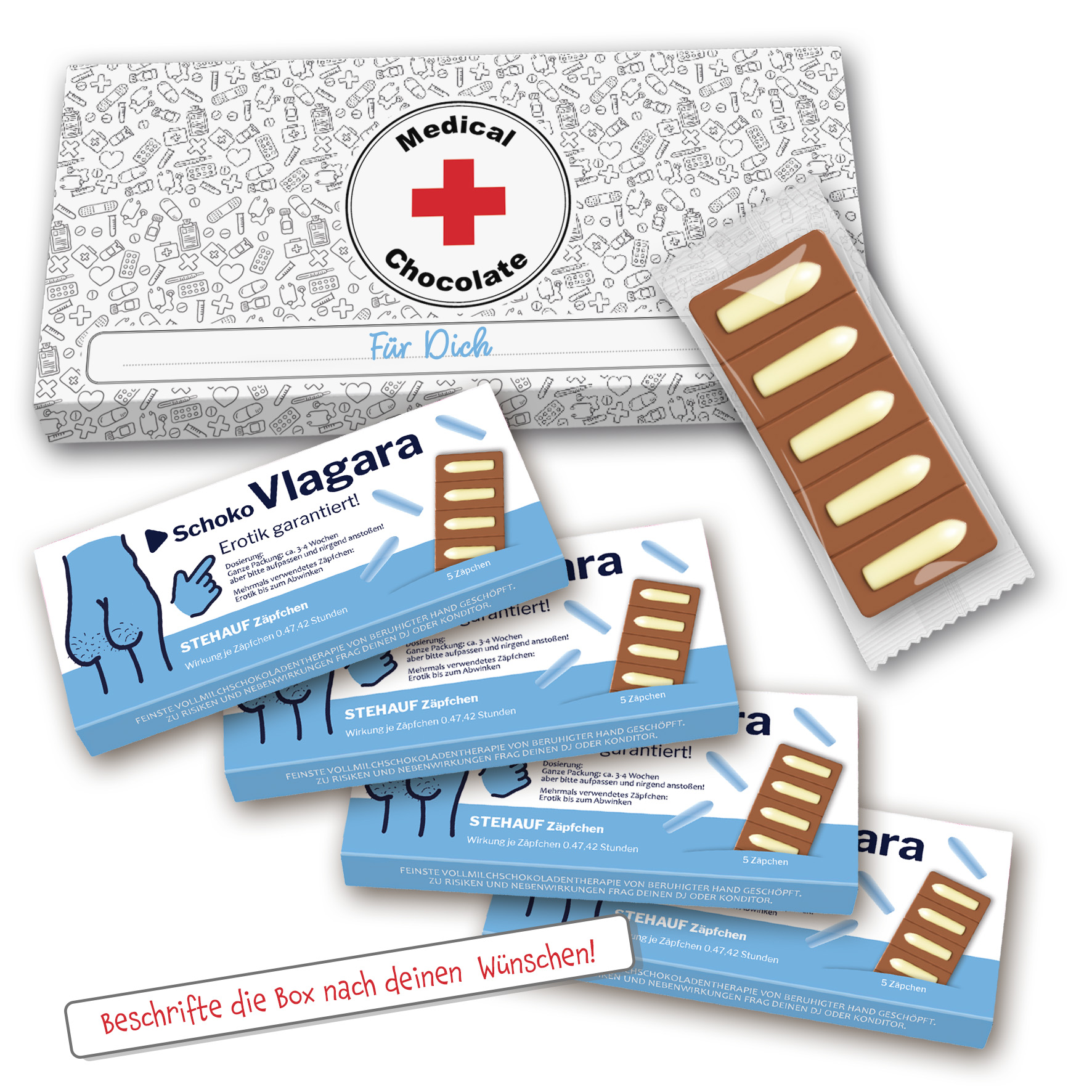 Vlagara Stehauf - Zäpfchen 4er " 1 Zäpfchen : 0,4742 min. " 120g