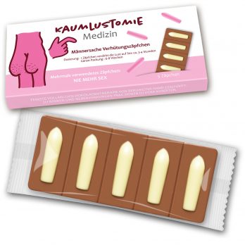 Kaumlustomie -Zäpfchen " Männersache Verhütung "  30g