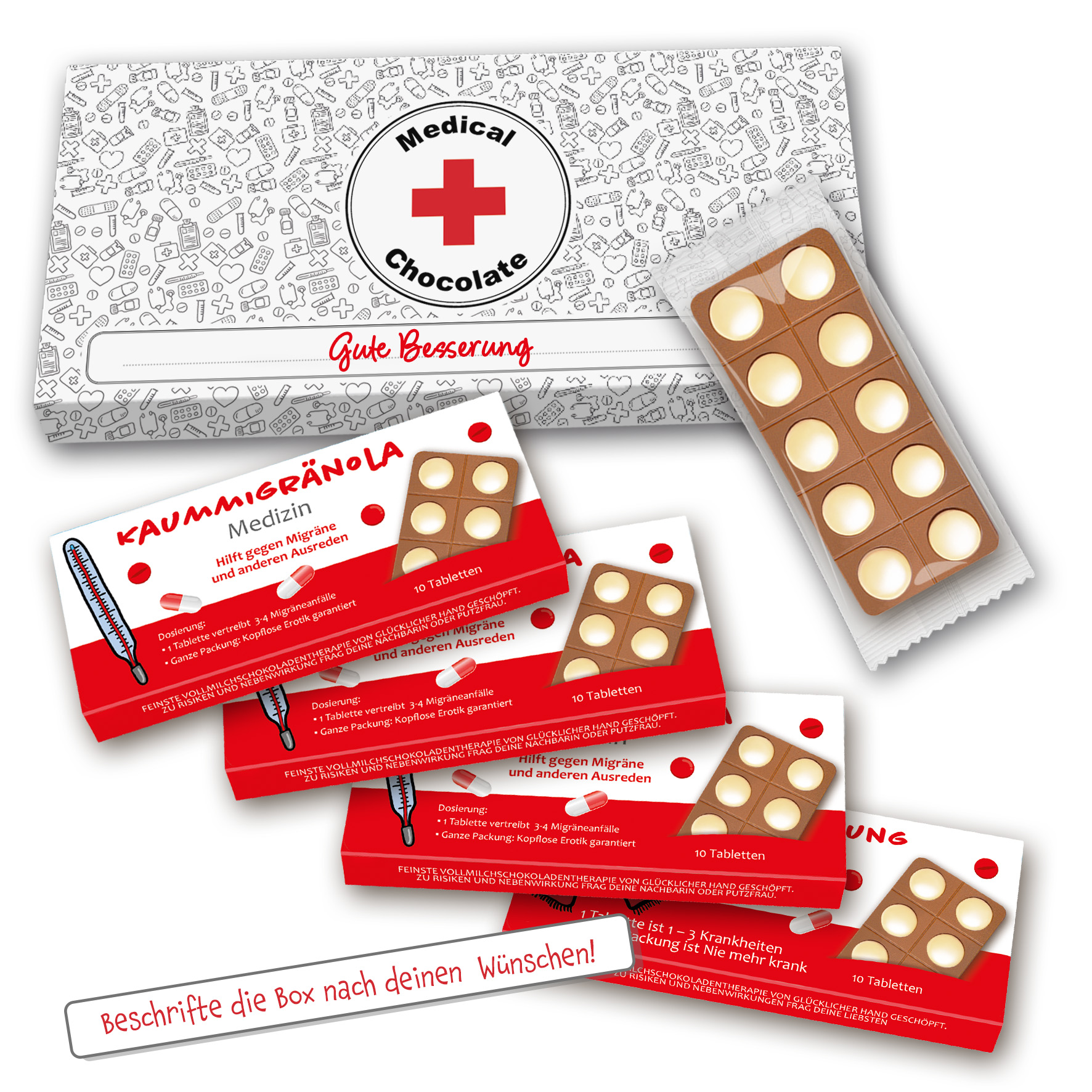 Kaummigränola Medizin 4x " Hilft gegen Migräne und andere Ausreden " 120g
