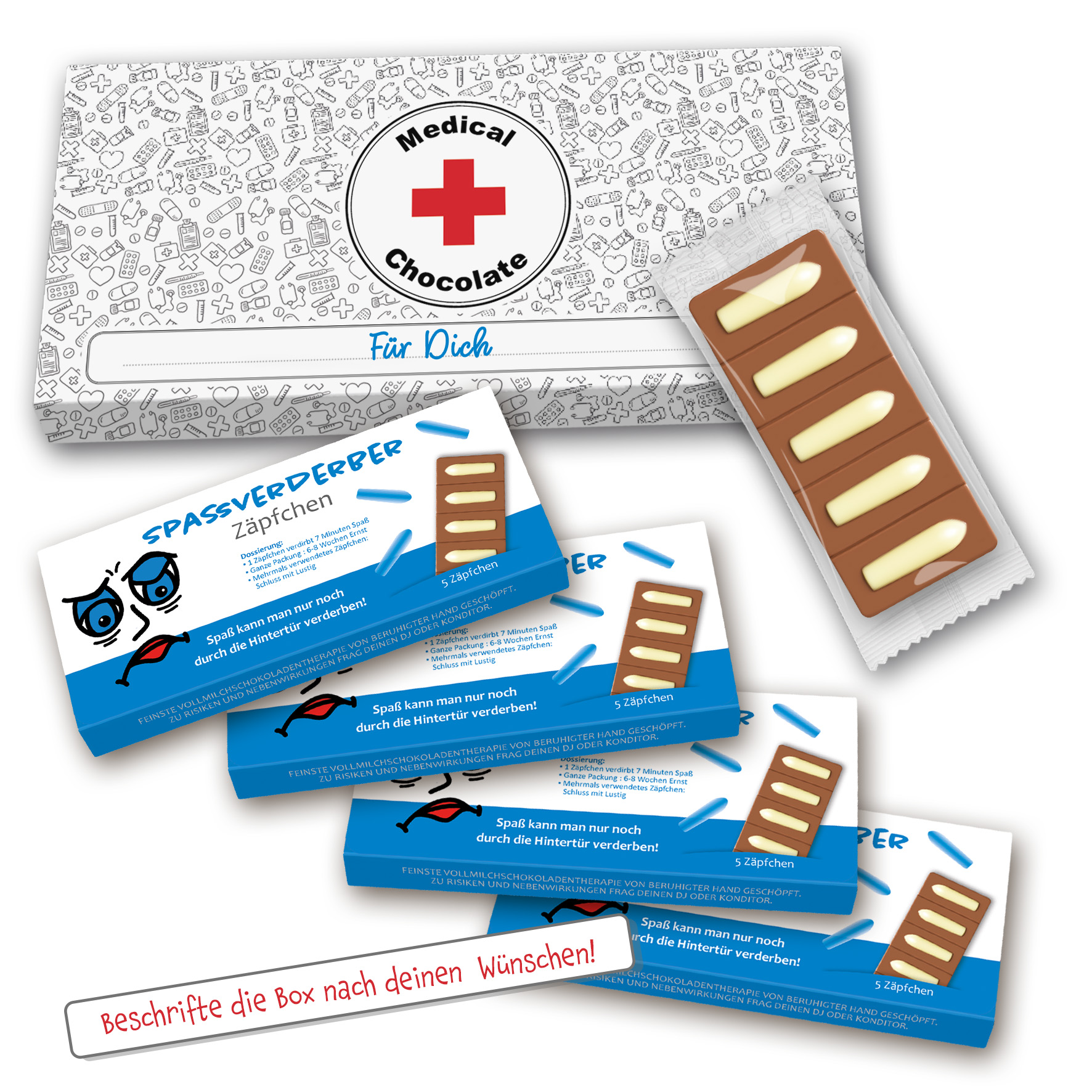 Spaßverderber Zäpfchen 4x 120g