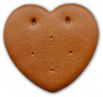 Lebkuchenherz 13 x 14 cm mit Logo nach Kundenwunsch 10 bis 50 Stück