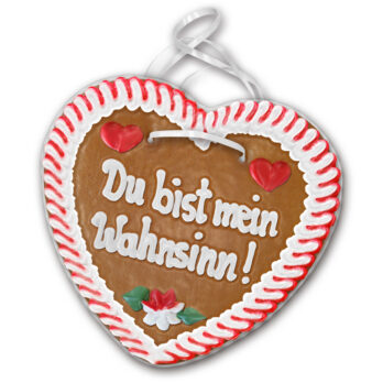 Lebkuchenherz Liebe " 6 " beschriftet 24cm / 240g / 1 Stück