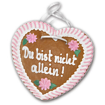 Lebkuchenherz Gesundheit " 7 " beschriftet 24cm / 240g / 1 Stück
