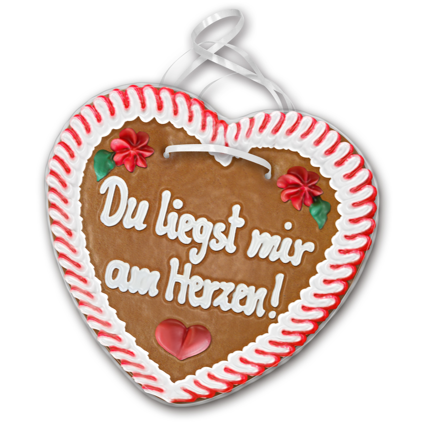 Lebkuchenherz Liebe " 9 " beschriftet 24cm / 240g / 1 Stück