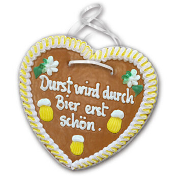 Lebkuchenherz mit " Bier 13 " beschriftet 24cm / 270g / 1 Stück