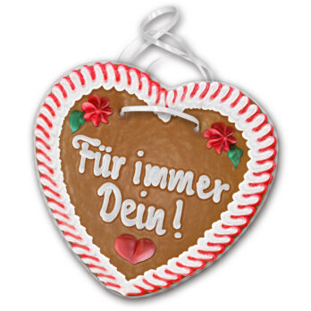Lebkuchenherz Liebe " 11 " beschriftet 24cm / 240g / 1 Stück