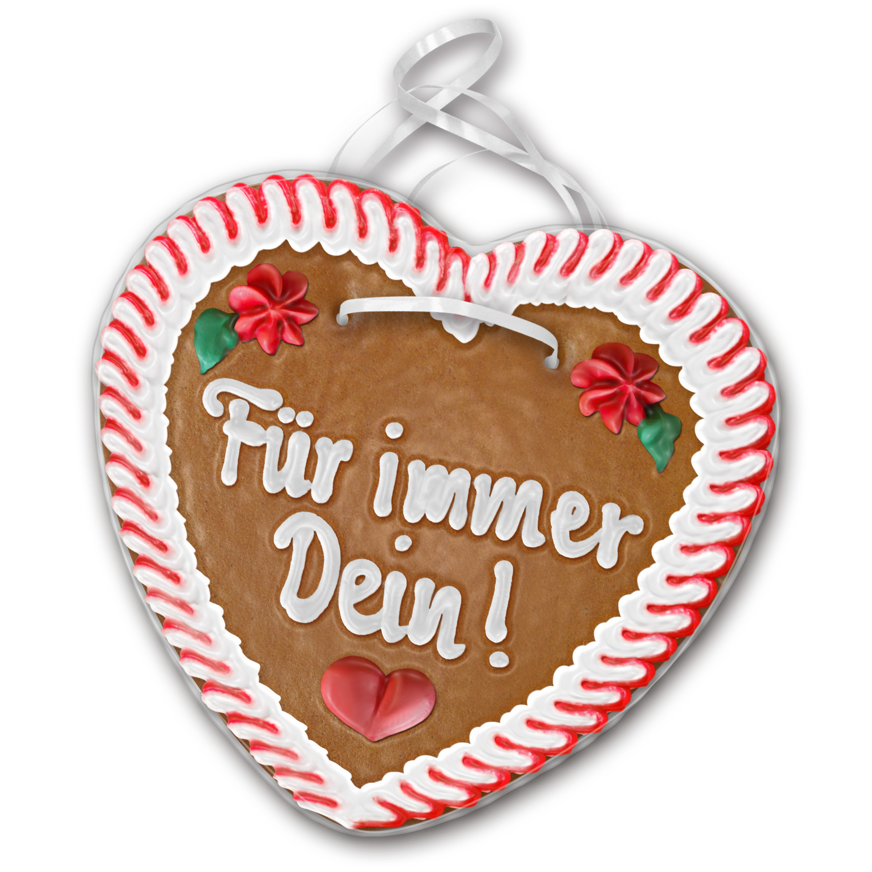 Lebkuchenherz Liebe " 11 " beschriftet 24cm / 240g / 1 Stück