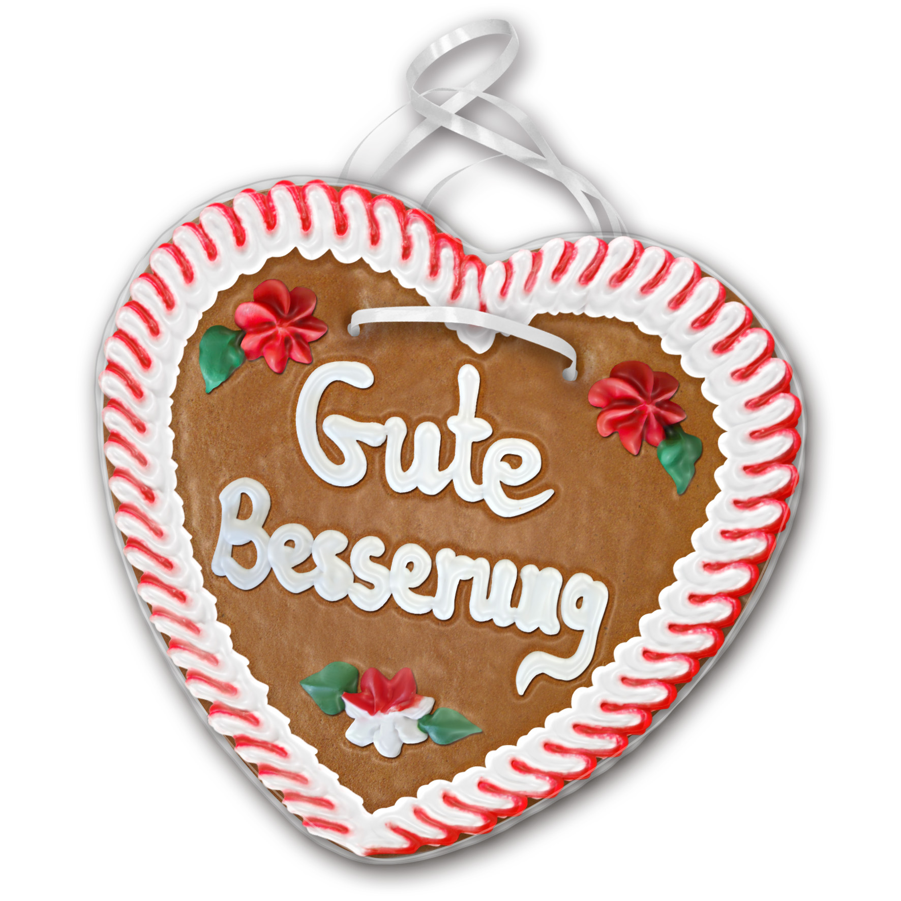 Lebkuchenherz Gesundheit " 13 " beschriftet 24cm / 240g / 1 Stück
