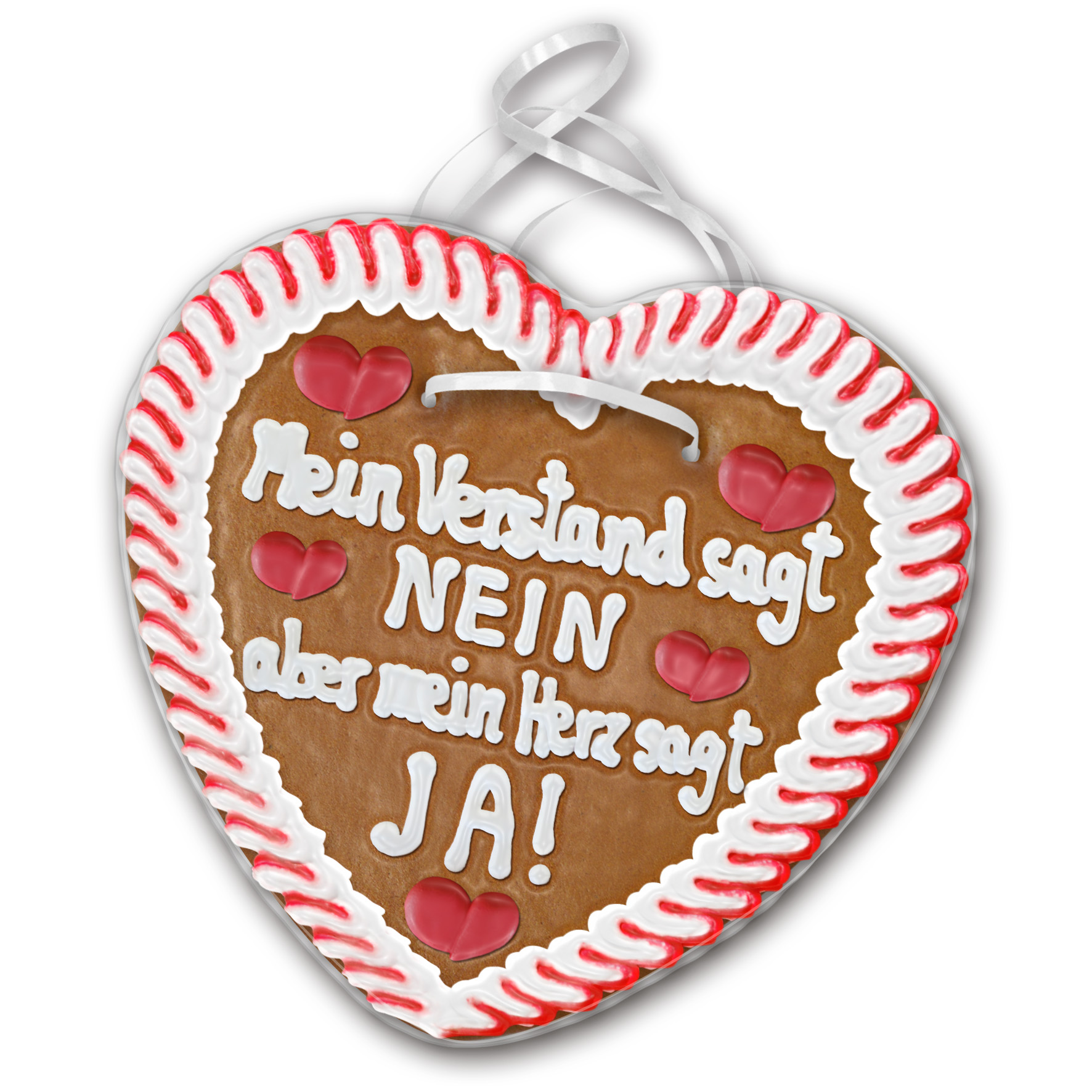Lebkuchenherz Liebe " 18 " beschriftet 24cm / 240g / 1 Stück