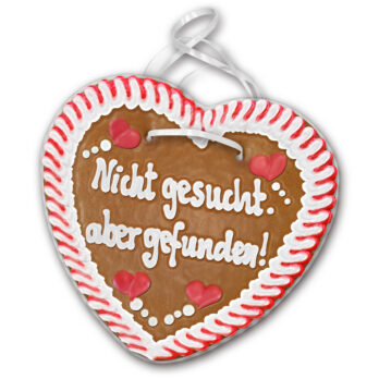 Lebkuchenherz Liebe " 19 " beschriftet 24cm / 240g / 1 Stück