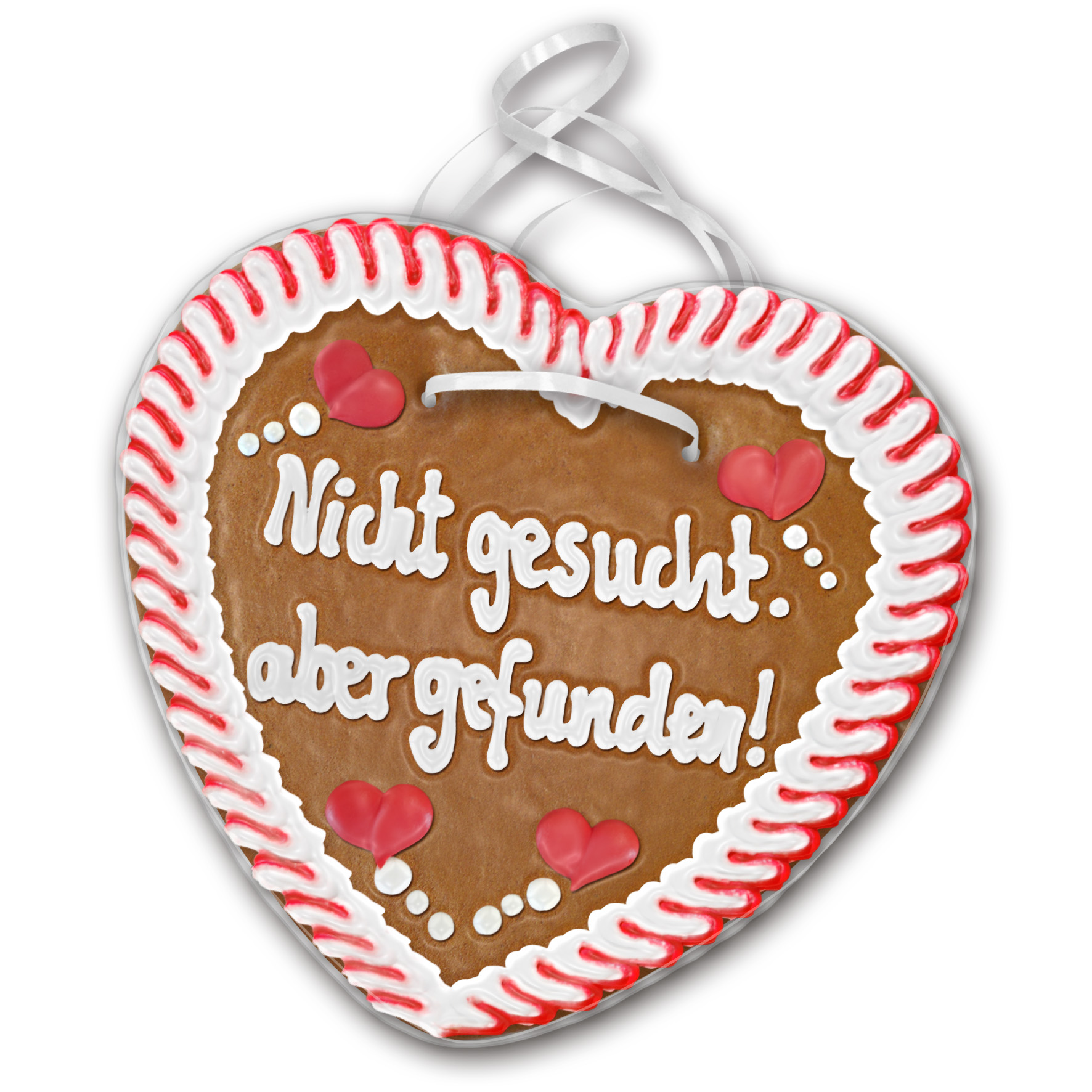 Lebkuchenherz Liebe " 19 " beschriftet 24cm / 240g / 1 Stück