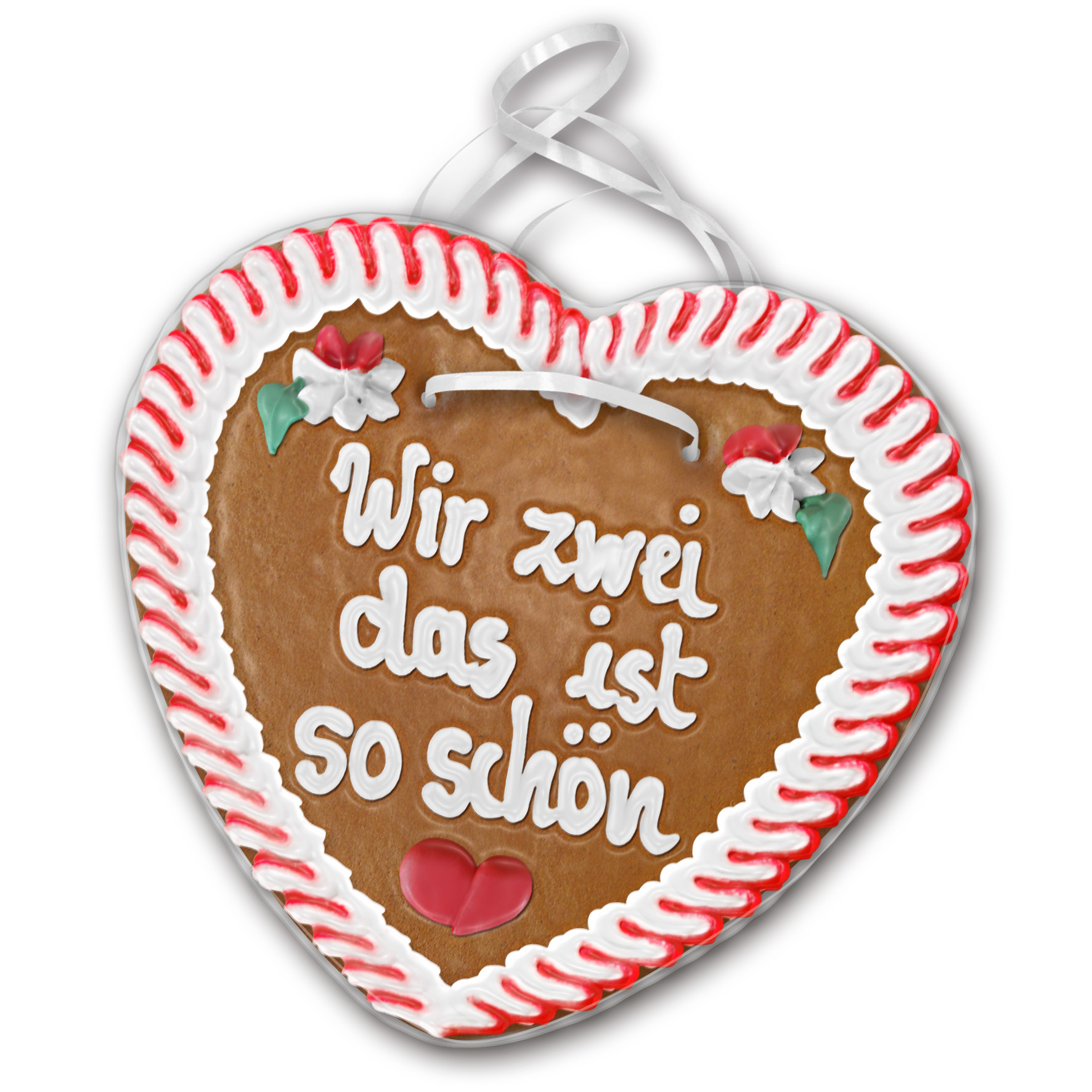 Lebkuchenherz Liebe " 22 " beschriftet 24cm / 240g / 1 Stück