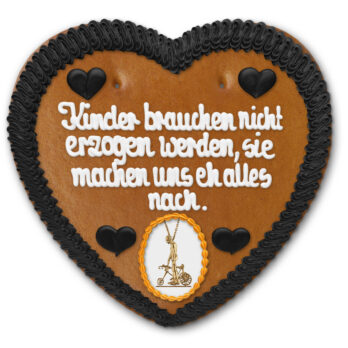 Lebkuchenherz " Karl Valentin 1 "  beschriftet 45cm / 1000g / 1 Stück
