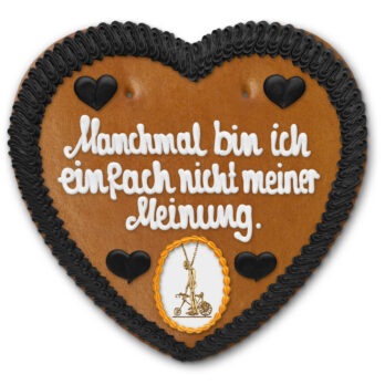 Lebkuchenherz " Karl Valentin 2 "  beschriftet 45cm / 1000g / 1 Stück