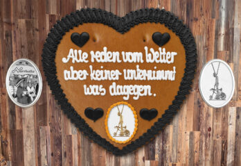 Lebkuchenherz " Karl Valentin 7 "  beschriftet 45cm / 1000g / 1 Stück