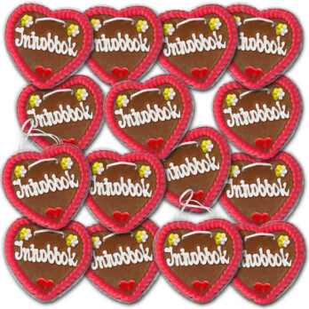Lebkuchenherzen Malta " Liebe " beschriftet 14cm / 70g / 1 Karton = 50 Stück